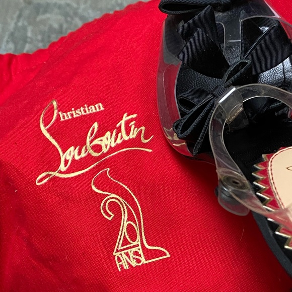 20th Anniversary Christian Louboutin Bow Bow 100mm PVC 40EU - Picture 6 of 12